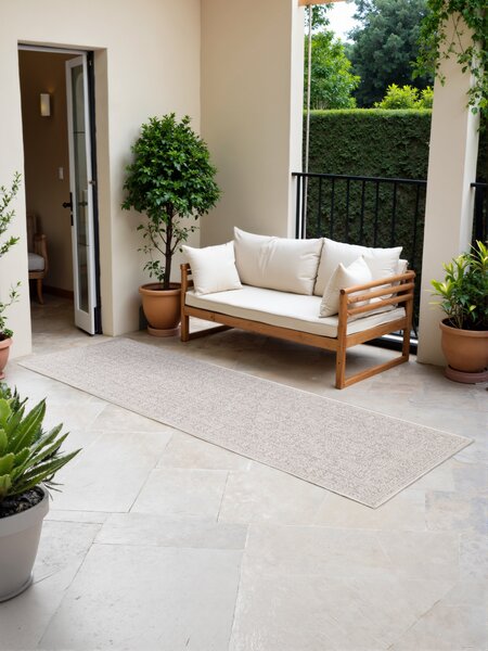 NORTHRUGS, Běhoun Duet Kona 106249 White/Gray - na ven i na doma, 80x250, šedá, chodba / předsíň