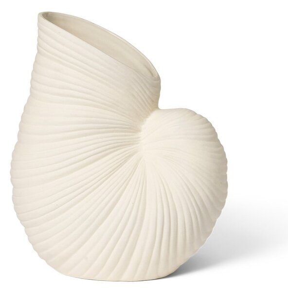 Kameninová váza Shell Pot Off White
