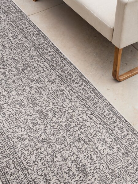 NORTHRUGS, Běhoun Duet Kona 106249 White/Gray - na ven i na doma, 80x250, šedá, chodba / předsíň