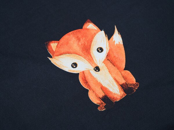 Povlečení z mikrovlákna FOXES černé Rozměr povlečení: 2 ks 70 x 80 cm | 160 x 200 cm