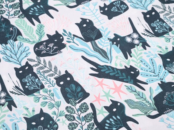 Povlečení z mikrovlákna CREEPY CATS barevné Rozměr povlečení: 70 x 90 cm | 140 x 200 cm