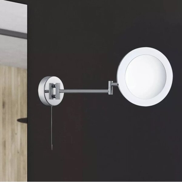 Searchlight 1456CC Zvětšovací polohovatelné zrcadlo s LED osvětelním MIRROR IP44, spínač