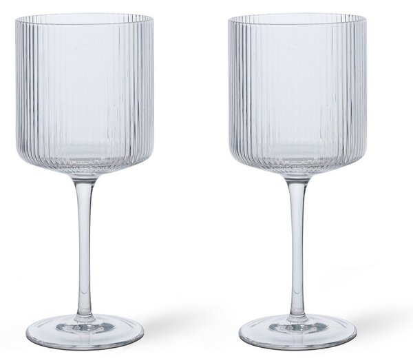 Sklenice na červené víno Ripple Clear – set 2 ks