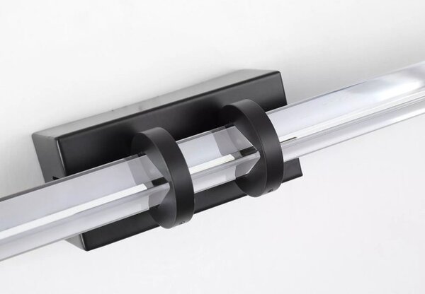 Searchlight 66412BK Nástěnné LED svítidlo PARMA ČERNÉ 47cm IP44