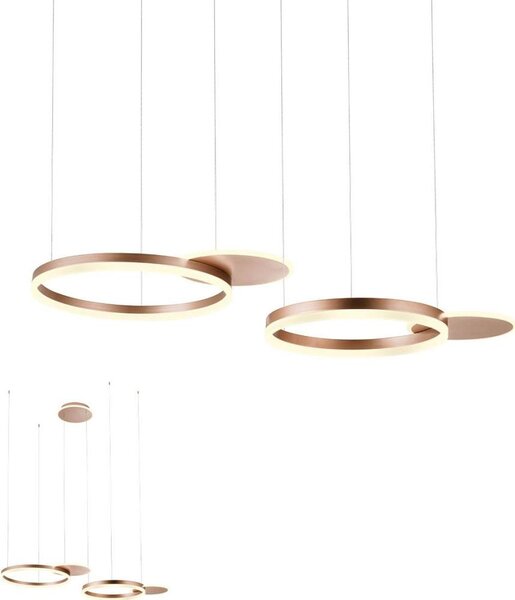 Redo 01-2607 - LED Stmívatelný lustr na lanku SIGUA LED/99W/230V 3000K hnědá