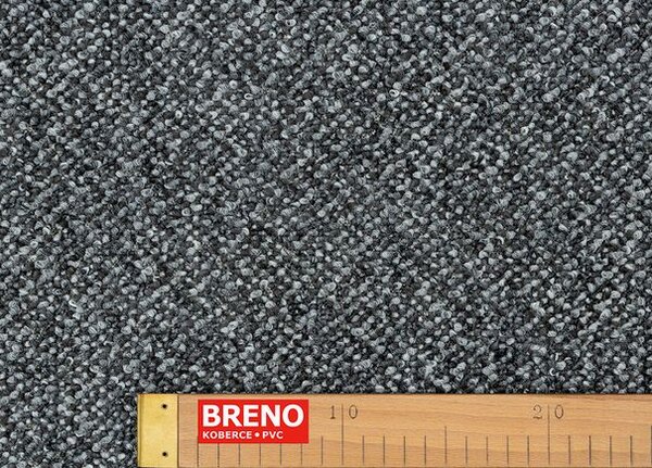 Breno Metrážový koberec BOSTON 77 tmavě šedý, šíře 400 cm, Šedá