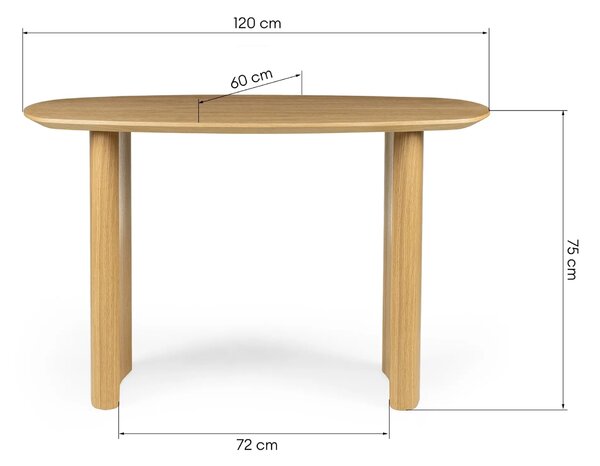 Hector Konzolový stolek Oriento 120 cm dub přírodní