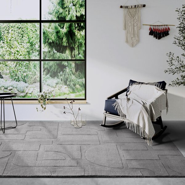 Šedý ručně tkaný vlněný koberec 80x150 cm Alexis – Villeroy&Boch