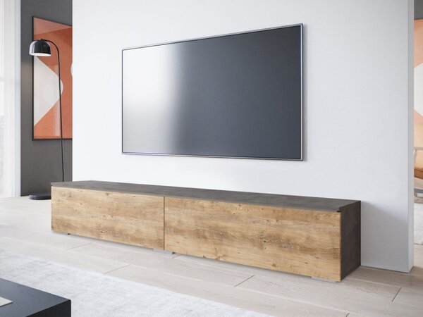 TV stolek Dlone 180, Barva: matera / breslau kaštan, Osvětlení: bez osvětlení 5903211454530
