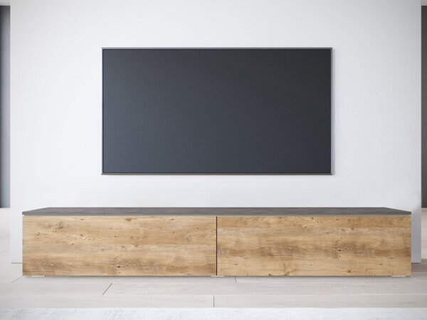 TV stolek Dlone 180, Barva: matera / breslau kaštan, Osvětlení: bez osvětlení 5903211454530