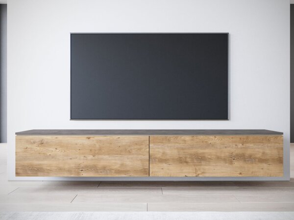 TV stolek Dlone 180, Barva: matera / breslau kaštan, Osvětlení: bez osvětlení 5903211454530