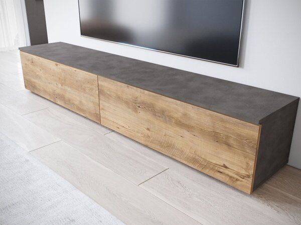 TV stolek Dlone 180, Barva: matera / breslau kaštan, Osvětlení: bez osvětlení 5903211454530