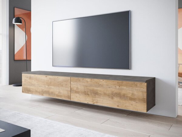 TV stolek Dlone 180, Barva: matera / breslau kaštan, Osvětlení: bez osvětlení 5903211454530