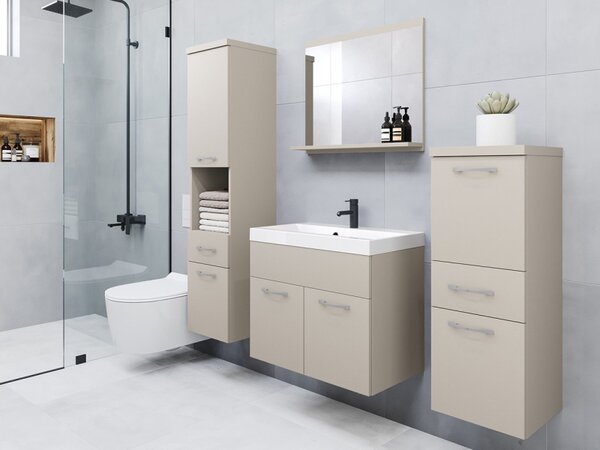 Koupelnový nábytek Lumia, Barva: kašmírová béžová, Sifon k umyvadlu: ne, Baterie: bez baterie 5903211455063