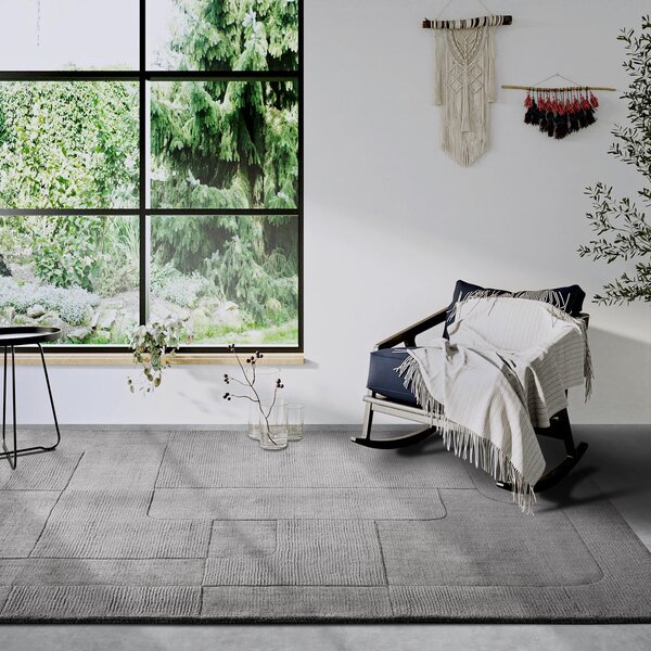 Šedý ručně tkaný vlněný koberec 160x230 cm Charlotte – Villeroy&Boch