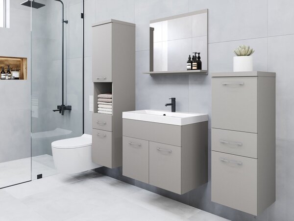 Koupelnový nábytek Lumia, Barva: šedé palladium, Sifon k umyvadlu: ne, Baterie: bez baterie 5903211455056