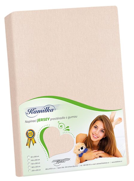 BELLATEX Prostěradlo jersey Růžová 90x200 cm