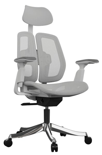 Ergonomická kancelářská židle Liftor Active, světle šedá (síťovina)