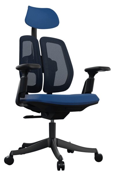 Ergonomická kancelářská židle Liftor Active, modrá (textil + síťovina)