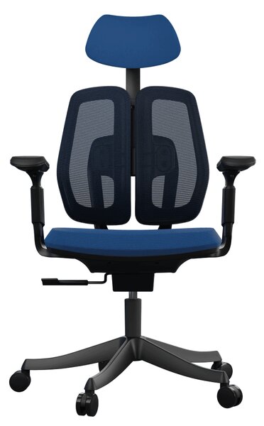 Ergonomická kancelářská židle Liftor Active, modrá (textil + síťovina)