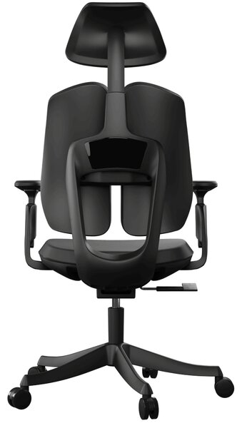 Ergonomická kancelářská židle Liftor Active, černá (pravá kůže)