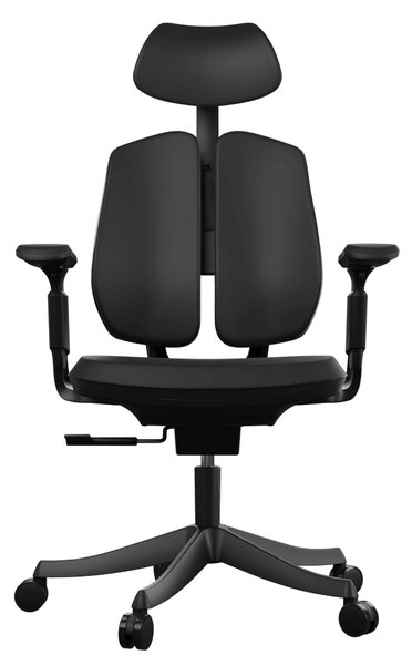 Ergonomická kancelářská židle Liftor Active, černá (pravá kůže)