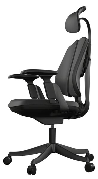 Ergonomická kancelářská židle Liftor Active, černá (pravá kůže)