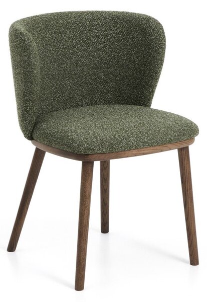 Zelené čalouněné jídelní křeslo Ciselia – Kave Home