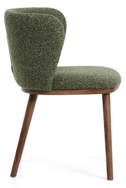 Zelené čalouněné jídelní křeslo Ciselia – Kave Home