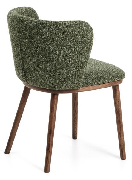Zelené čalouněné jídelní křeslo Ciselia – Kave Home