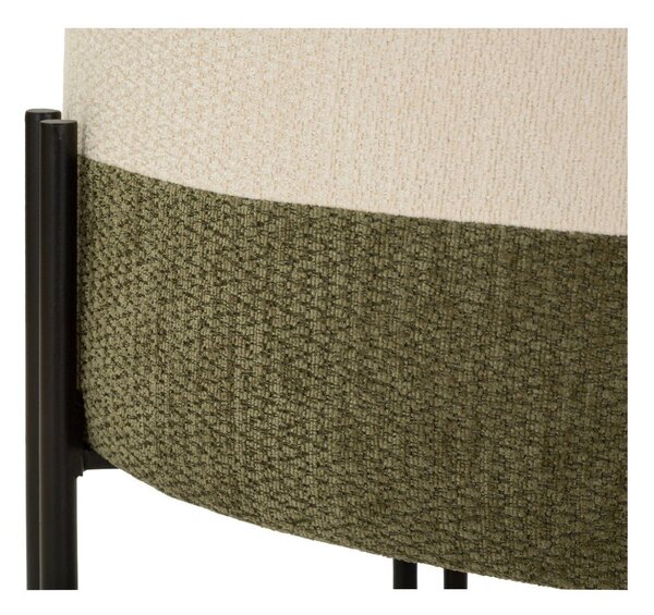 Khaki/krémový taburet Modern Style – Mauro Ferretti