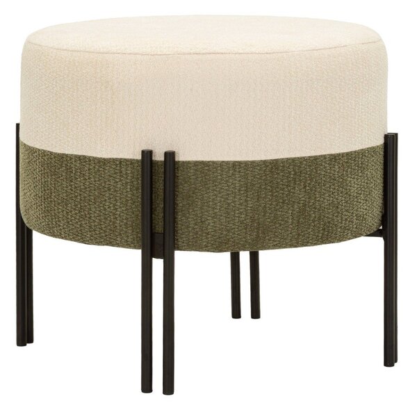 Khaki/krémový taburet Modern Style – Mauro Ferretti