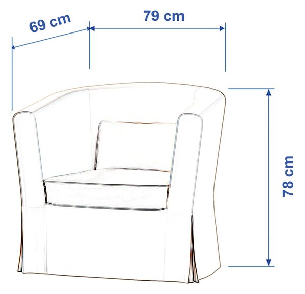 Potah na křeslo IKEA Ektorp Tullsta