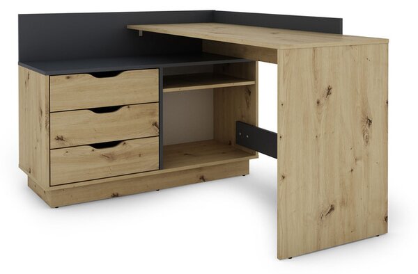 ByLIVING Psací stůl Belfast (dub Artisan / antracitová) (100337637002)