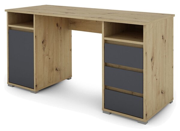 ByLIVING Psací stůl Lobo (dub Artisan / antracitová) (100337782002)