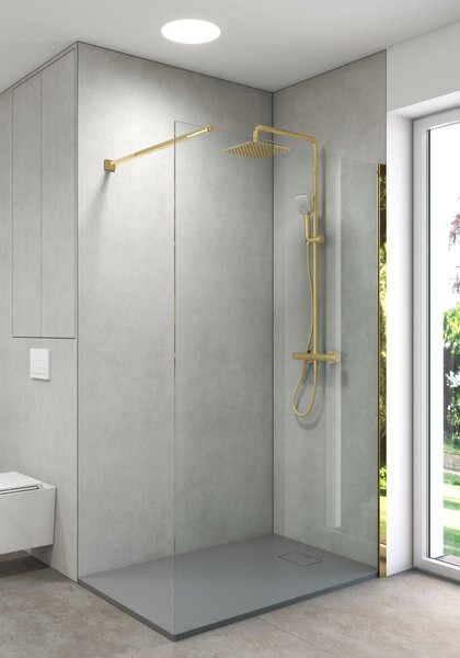 Oltens Bergytan obdélníková sprchová vanička 140x80 cm šedá 15106700