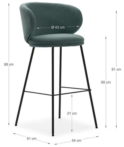 Marckeric Barová židle Rush 65 cm