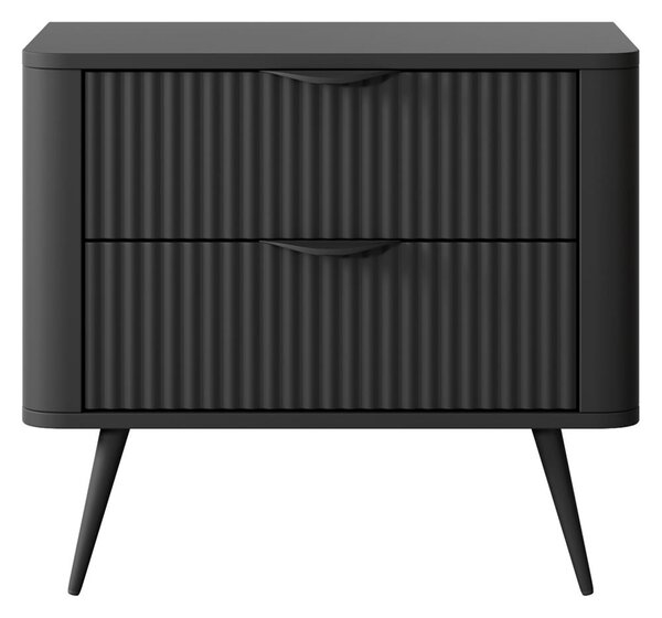 LANTE č | noční stolek G 2S | 63,2 cm | černá