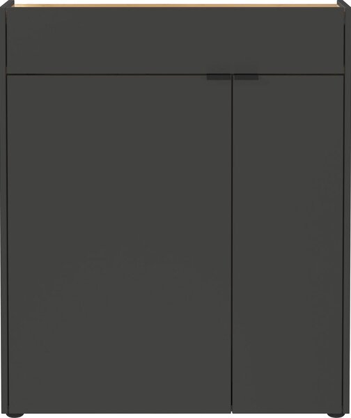 Antracitová skříňka 82x102x22 cm Ameca – Germania