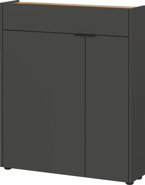 Antracitová skříňka 82x102x22 cm Ameca – Germania