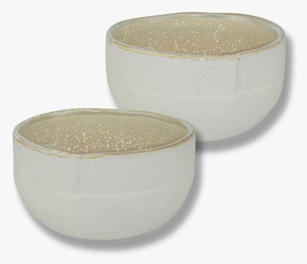Bílo-béžové misky v sadě 2 ks z kamene ø 10 cm Sand Grain – Mette Ditmer Denmark