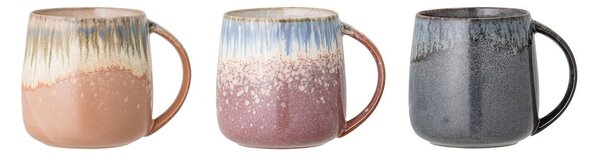 Hrnky v sadě 3 ks z kameniny 460 ml Cloe – Bloomingville