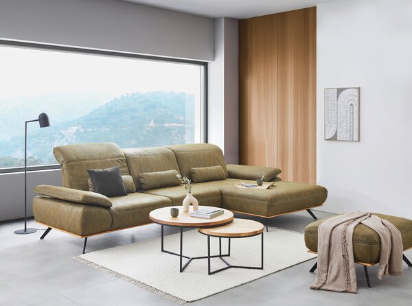 ROHOVÁ SEDAČKA, textil, zelená Beldomo System - Sedací soupravy