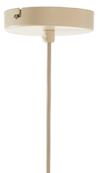 Béžové závěsné svítidlo s textilním stínidlem ø 38 cm Itela – Light & Living