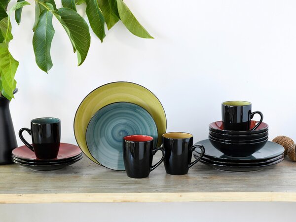 KOMBINOVANÁ SOUPRAVA, 16dílné, kamenina Creatable - Online Only nádobí, Online Only