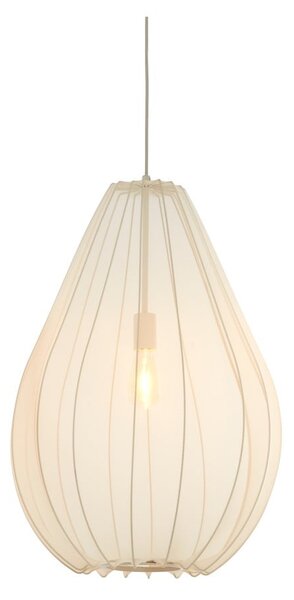 Béžové závěsné svítidlo s textilním stínidlem ø 50 cm Itela – Light & Living