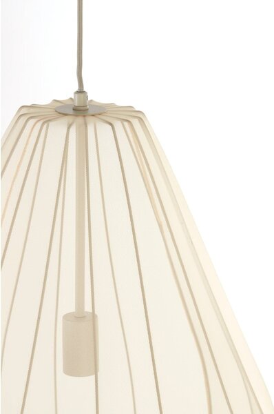 Béžové závěsné svítidlo s textilním stínidlem ø 50 cm Itela – Light & Living
