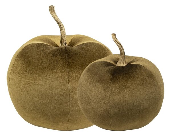 Taupe sametové dekorativní jablko Apple M - 24*24*26cm - Mars & More