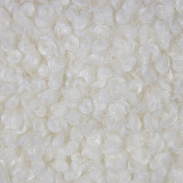 Bílý plyšový kudrnatý pléd Curly Teddy White Off - 130*180cm - Mars & More