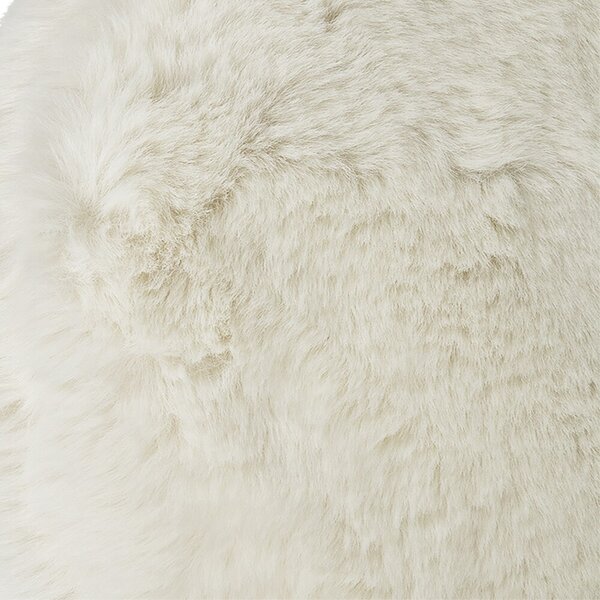 Bílý plyšový měkoučký polštář Soft Teddy White Off - 45*15*45cm - Mars & More